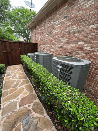 Three outdoor AC units Ductless Mini-Split Repair Service Southlake TX | AC & Heat Solutions